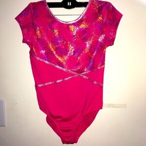 Girl’s Danskin Hot Pink Dance/Gymnastics leotard. Sz XL 14-16